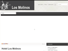 Tablet Screenshot of hotelpizzerialosmolinos.com